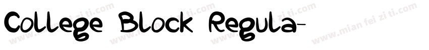 College Block Regula字体转换